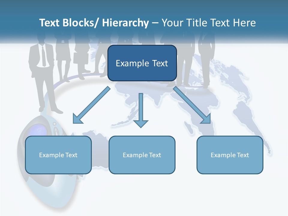 A Group Of People Standing Around A Computer Mouse PowerPoint Template