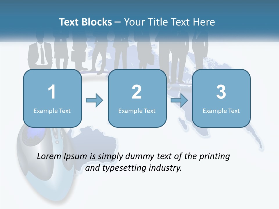 A Group Of People Standing Around A Computer Mouse PowerPoint Template
