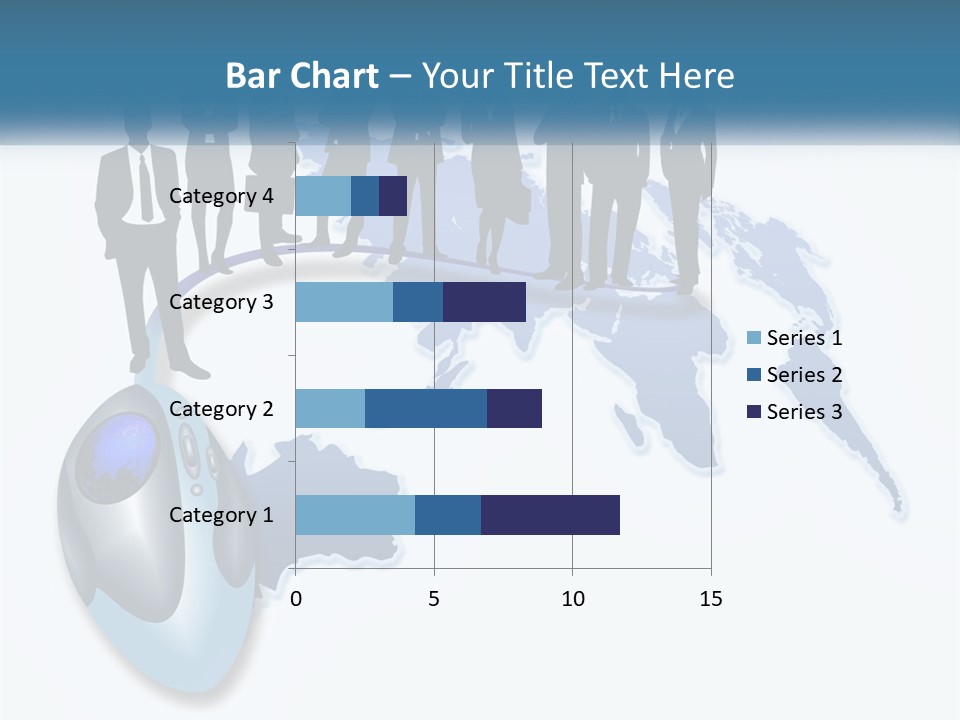 A Group Of People Standing Around A Computer Mouse PowerPoint Template