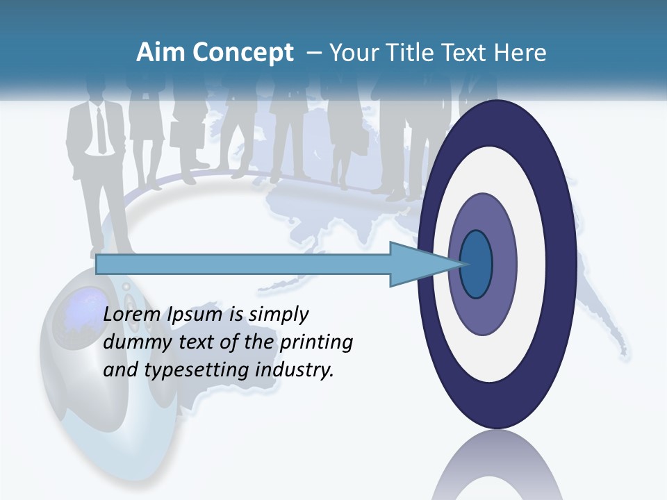 A Group Of People Standing Around A Computer Mouse PowerPoint Template