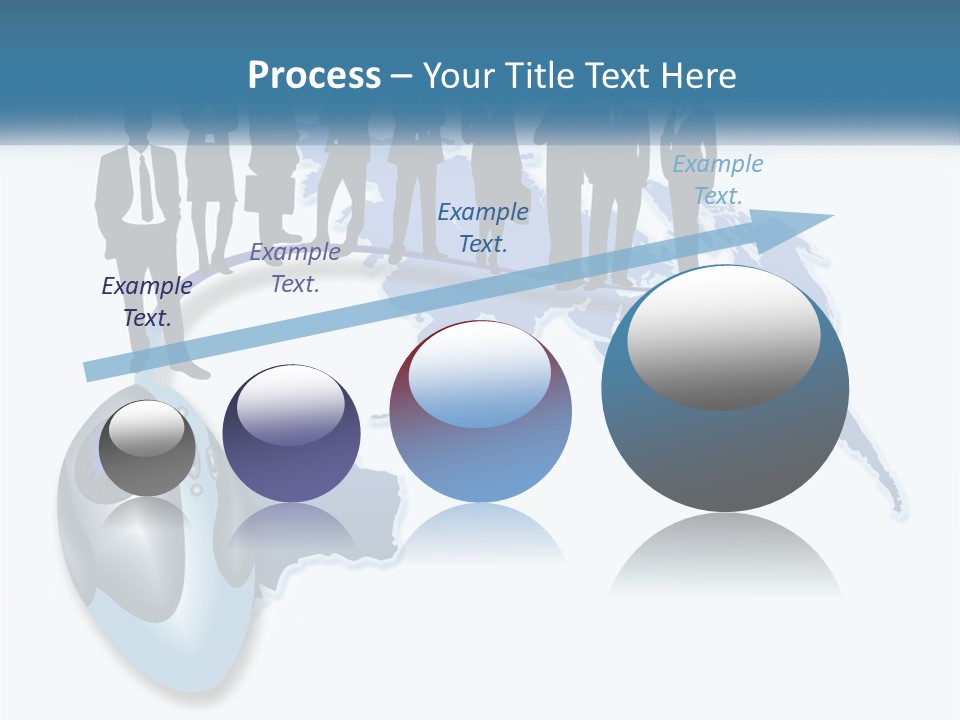 A Group Of People Standing Around A Computer Mouse PowerPoint Template