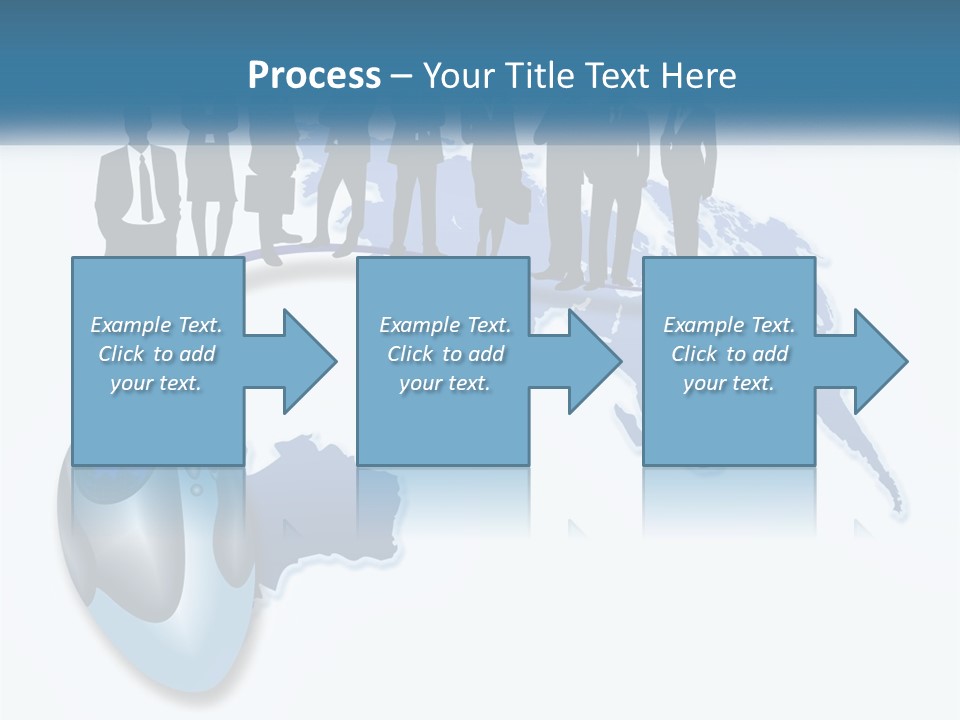 A Group Of People Standing Around A Computer Mouse PowerPoint Template
