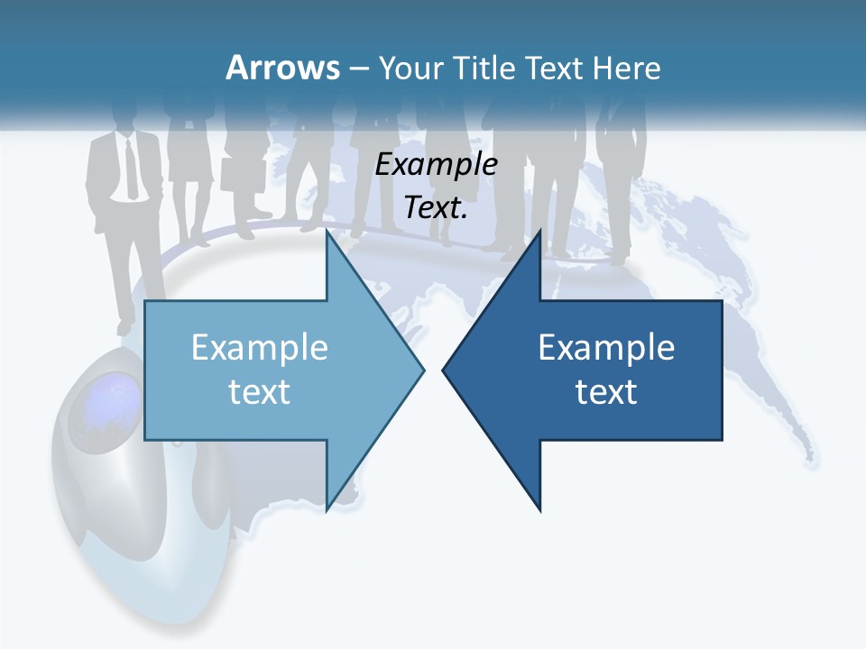 A Group Of People Standing Around A Computer Mouse PowerPoint Template