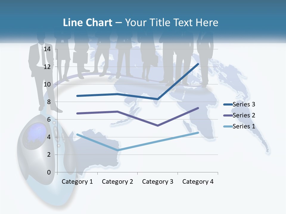 A Group Of People Standing Around A Computer Mouse PowerPoint Template