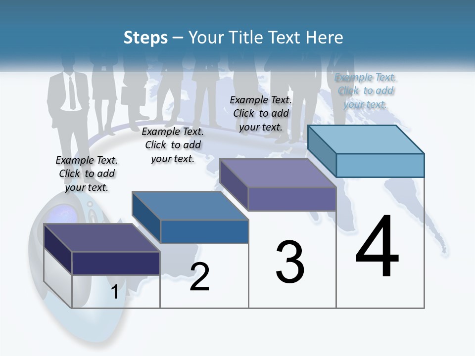 A Group Of People Standing Around A Computer Mouse PowerPoint Template
