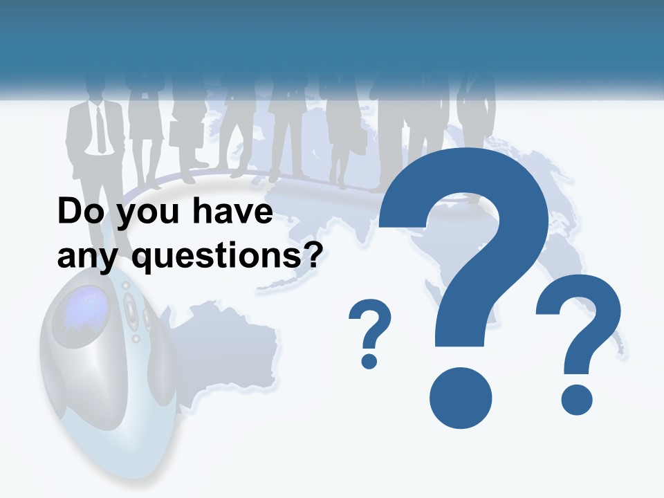 A Group Of People Standing Around A Computer Mouse PowerPoint Template