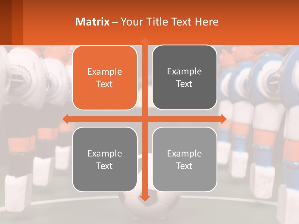 A Group Of Toy Figurines With A Soccer Ball In Front Of Them PowerPoint Template