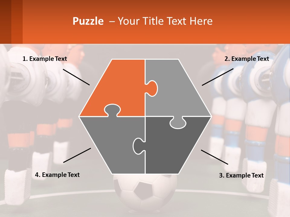 A Group Of Toy Figurines With A Soccer Ball In Front Of Them PowerPoint Template