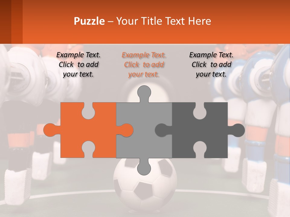 A Group Of Toy Figurines With A Soccer Ball In Front Of Them PowerPoint Template