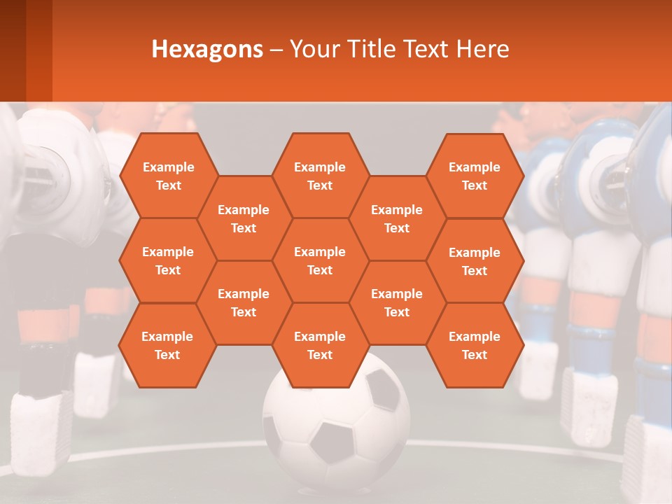 A Group Of Toy Figurines With A Soccer Ball In Front Of Them PowerPoint Template