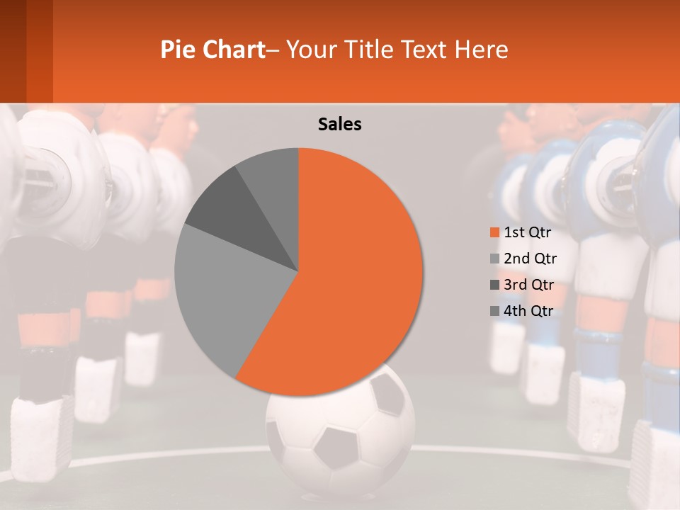 A Group Of Toy Figurines With A Soccer Ball In Front Of Them PowerPoint Template