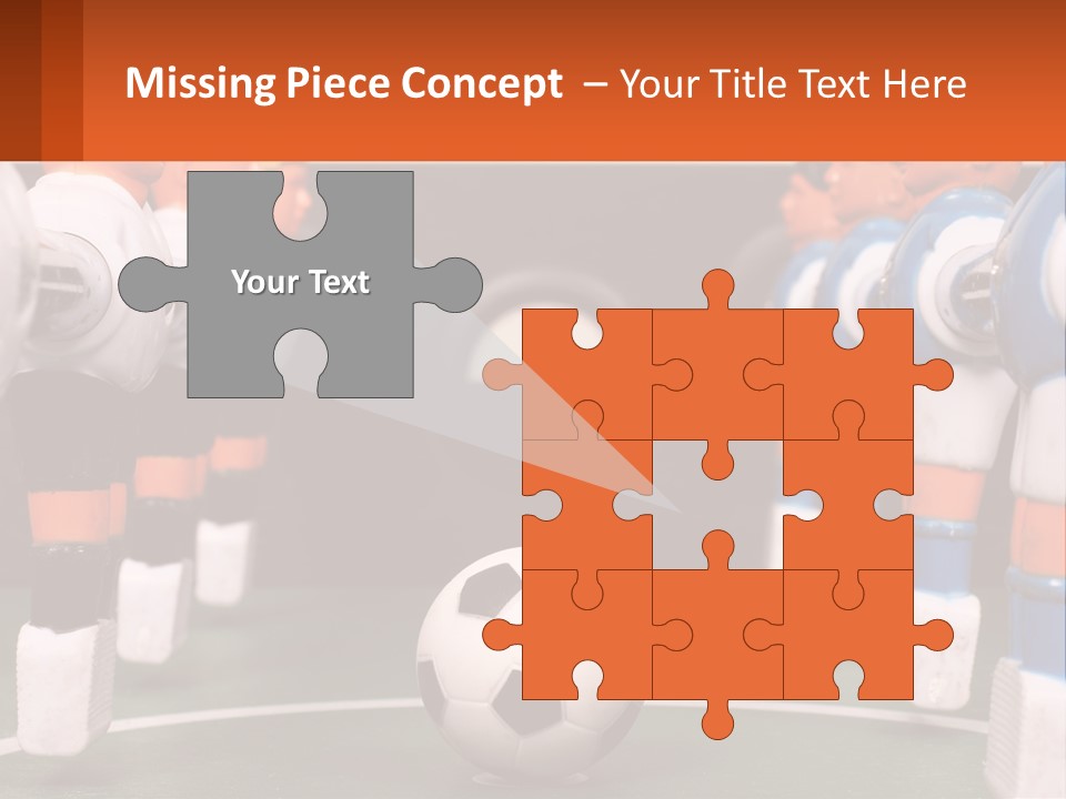 A Group Of Toy Figurines With A Soccer Ball In Front Of Them PowerPoint Template