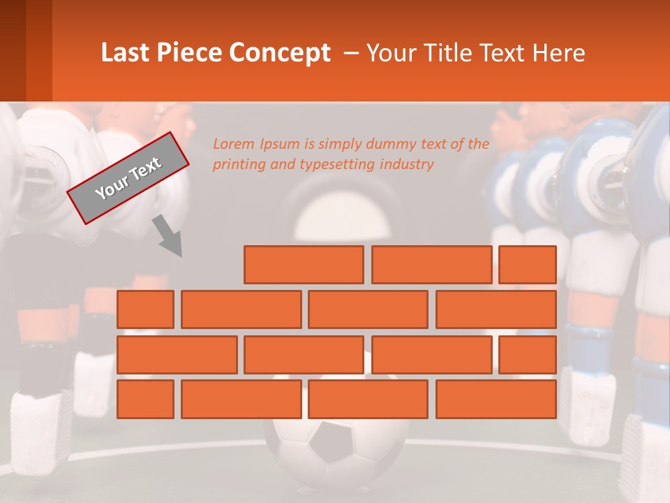 A Group Of Toy Figurines With A Soccer Ball In Front Of Them PowerPoint Template