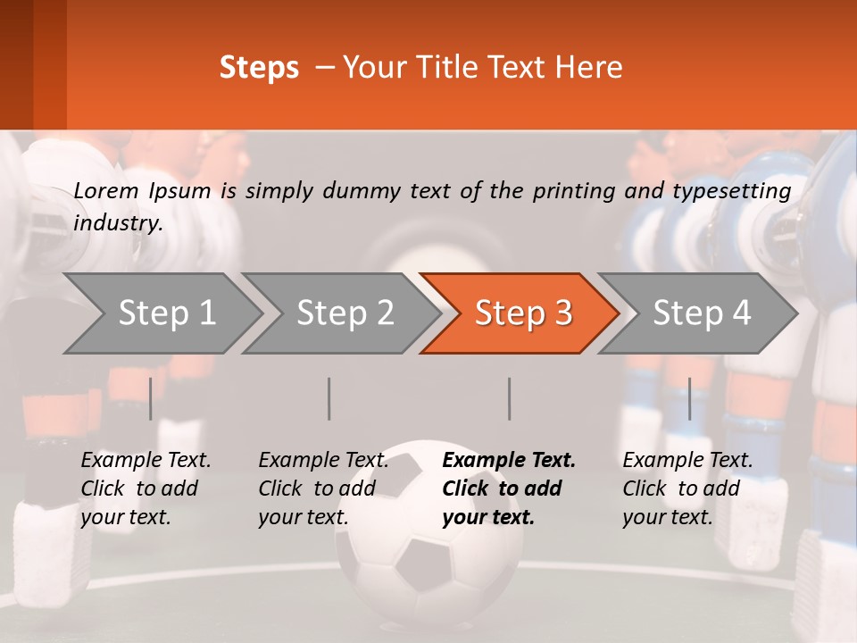 A Group Of Toy Figurines With A Soccer Ball In Front Of Them PowerPoint Template