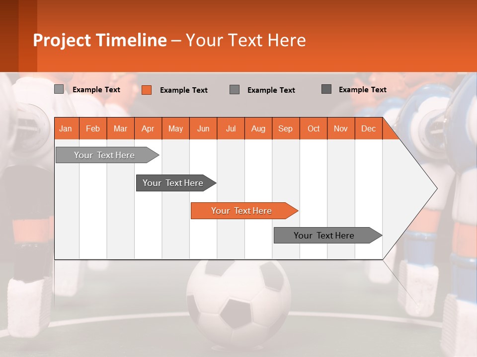 A Group Of Toy Figurines With A Soccer Ball In Front Of Them PowerPoint Template