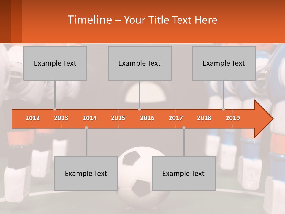 A Group Of Toy Figurines With A Soccer Ball In Front Of Them PowerPoint Template