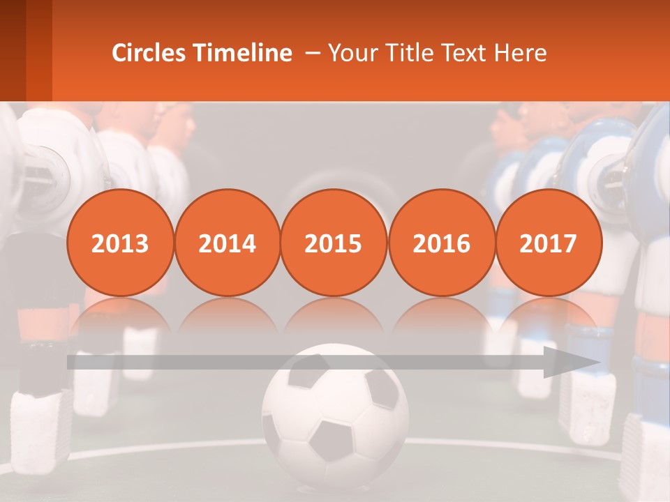 A Group Of Toy Figurines With A Soccer Ball In Front Of Them PowerPoint Template