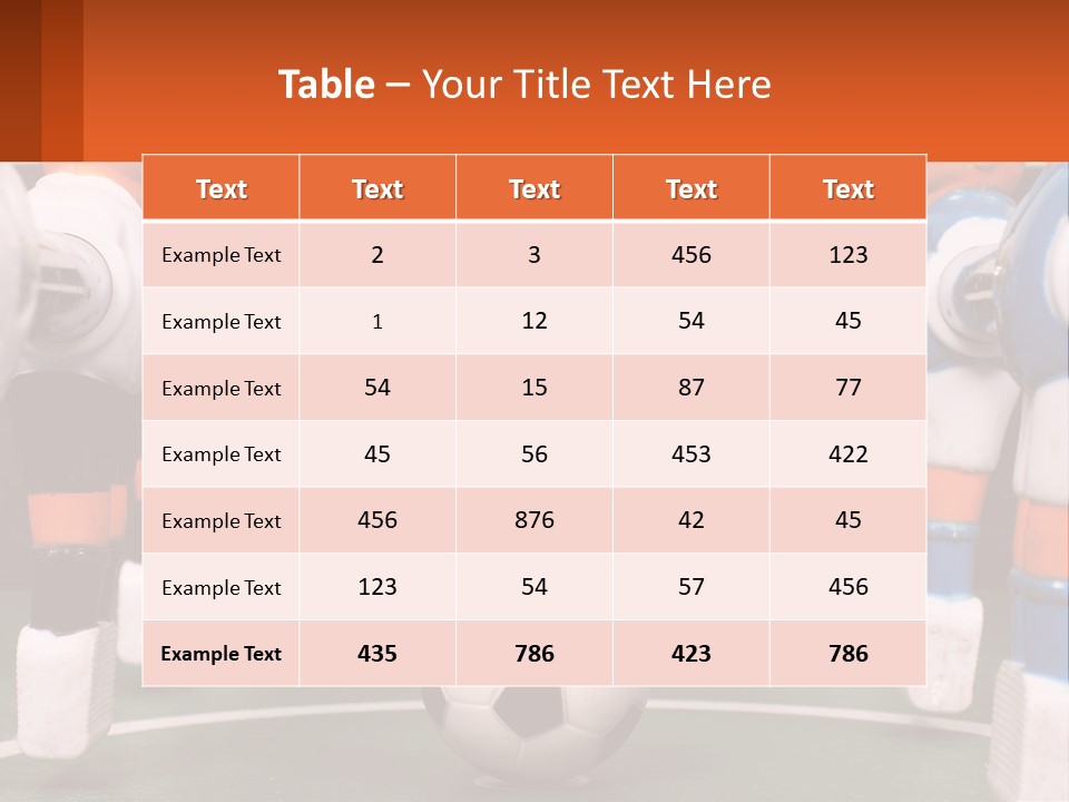 A Group Of Toy Figurines With A Soccer Ball In Front Of Them PowerPoint Template