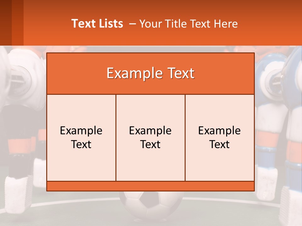 A Group Of Toy Figurines With A Soccer Ball In Front Of Them PowerPoint Template
