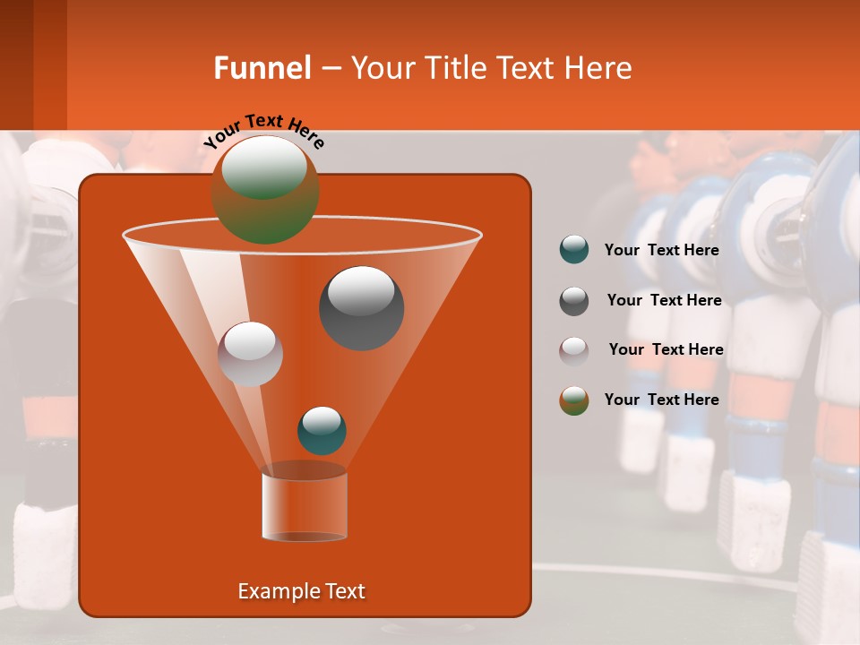 A Group Of Toy Figurines With A Soccer Ball In Front Of Them PowerPoint Template