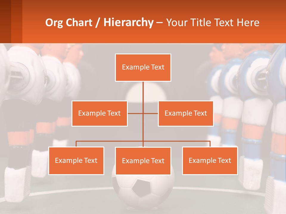 A Group Of Toy Figurines With A Soccer Ball In Front Of Them PowerPoint Template