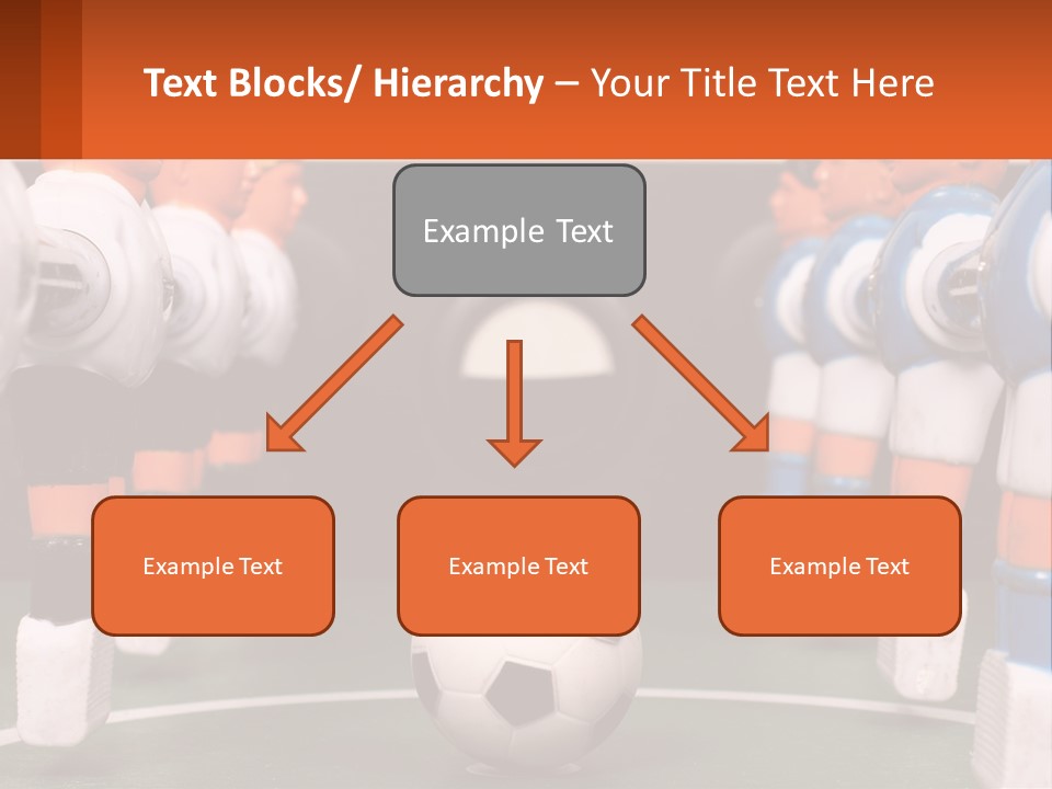 A Group Of Toy Figurines With A Soccer Ball In Front Of Them PowerPoint Template
