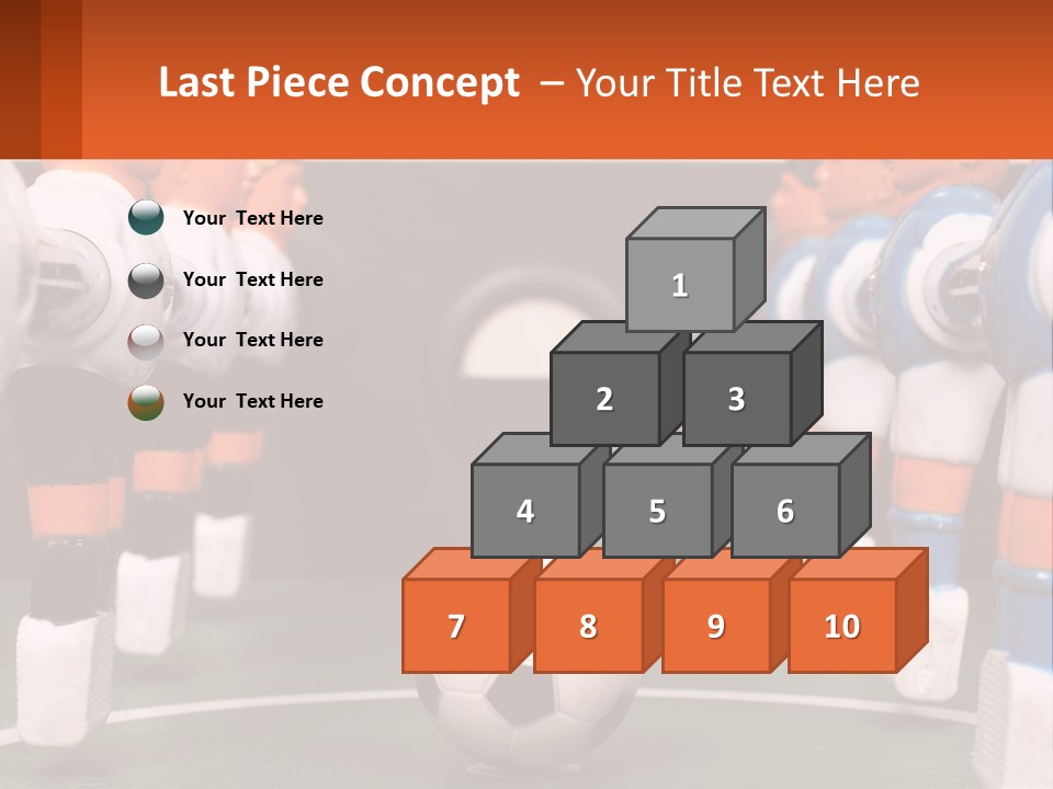 A Group Of Toy Figurines With A Soccer Ball In Front Of Them PowerPoint Template