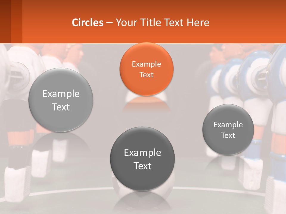 A Group Of Toy Figurines With A Soccer Ball In Front Of Them PowerPoint Template