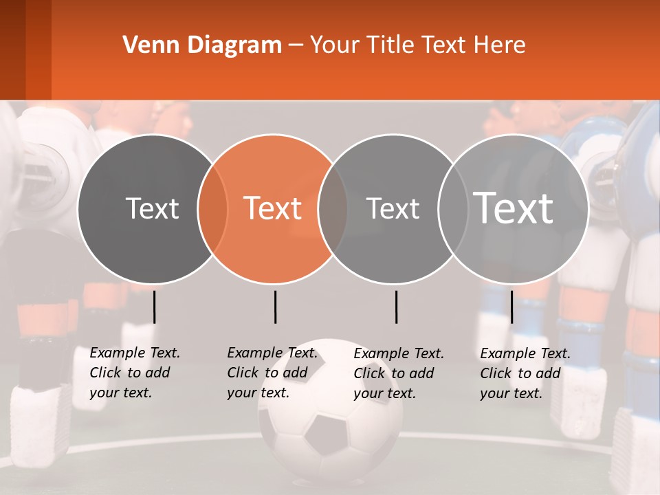 A Group Of Toy Figurines With A Soccer Ball In Front Of Them PowerPoint Template