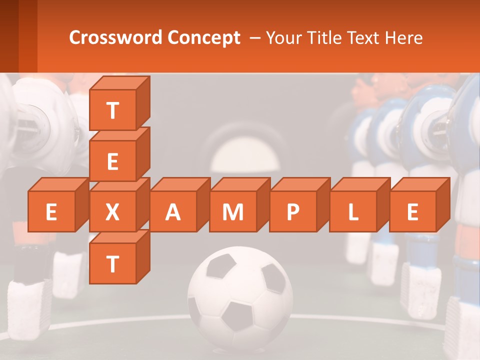 A Group Of Toy Figurines With A Soccer Ball In Front Of Them PowerPoint Template