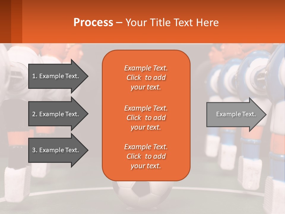 A Group Of Toy Figurines With A Soccer Ball In Front Of Them PowerPoint Template