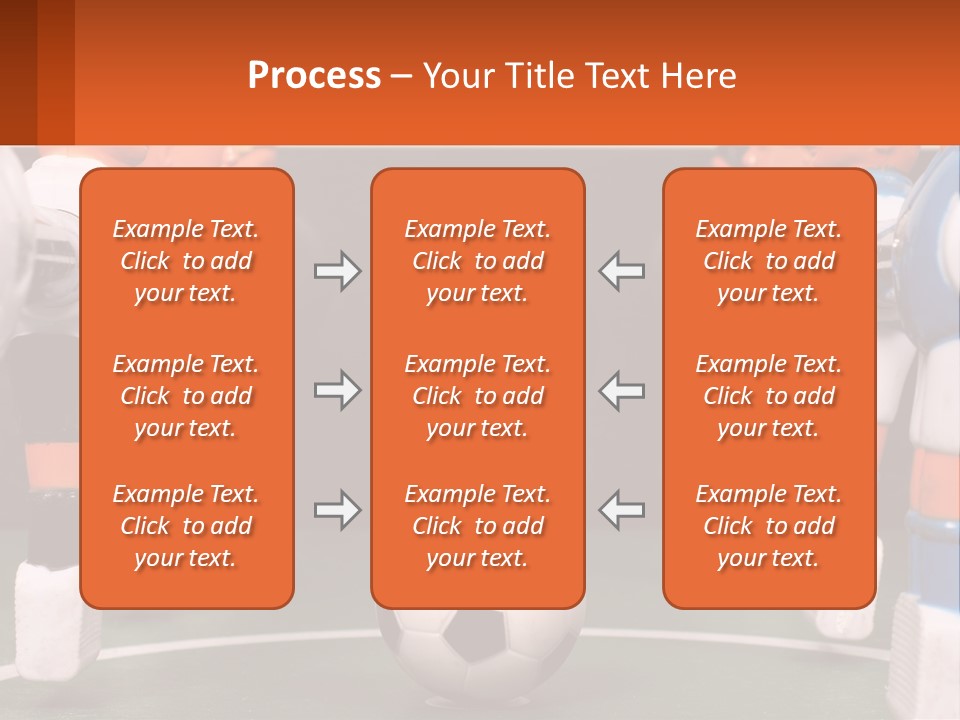 A Group Of Toy Figurines With A Soccer Ball In Front Of Them PowerPoint Template