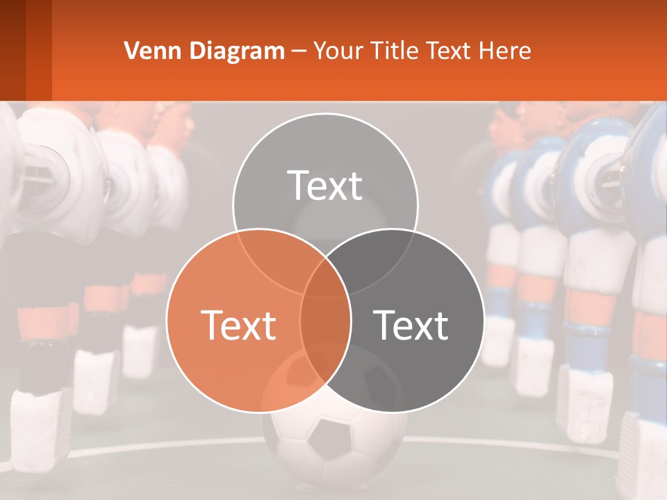 A Group Of Toy Figurines With A Soccer Ball In Front Of Them PowerPoint Template