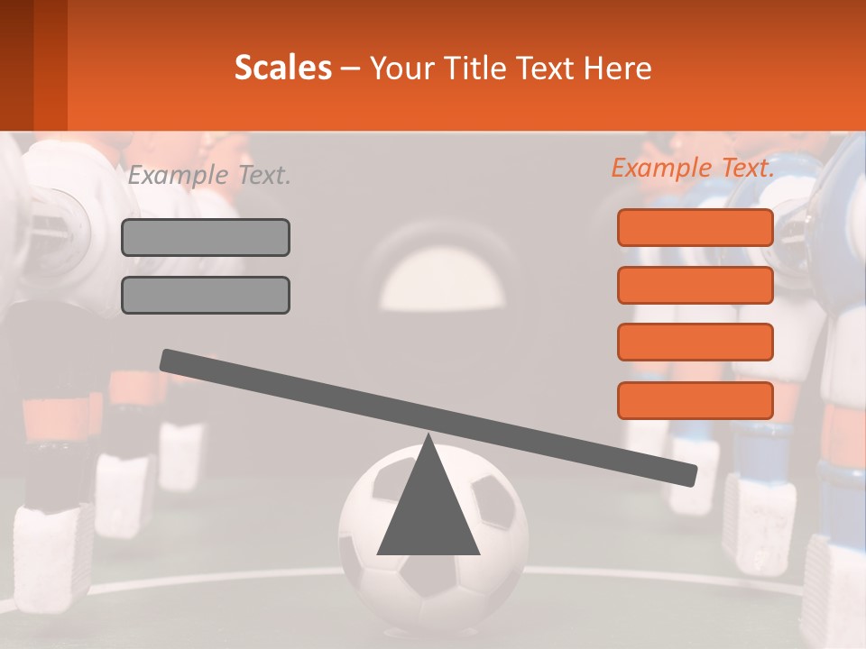 A Group Of Toy Figurines With A Soccer Ball In Front Of Them PowerPoint Template