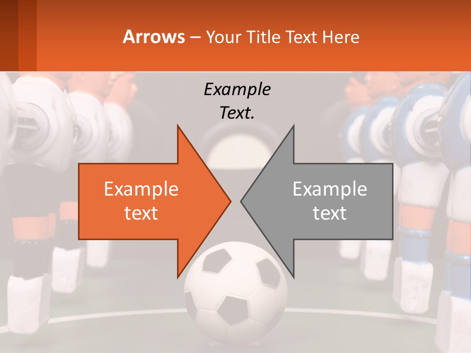 A Group Of Toy Figurines With A Soccer Ball In Front Of Them PowerPoint Template