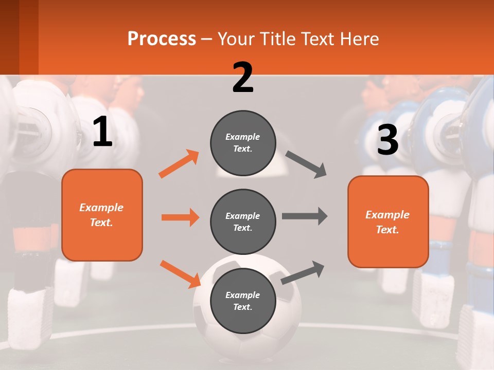 A Group Of Toy Figurines With A Soccer Ball In Front Of Them PowerPoint Template