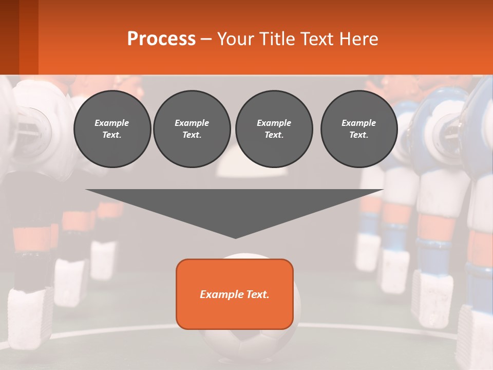 A Group Of Toy Figurines With A Soccer Ball In Front Of Them PowerPoint Template