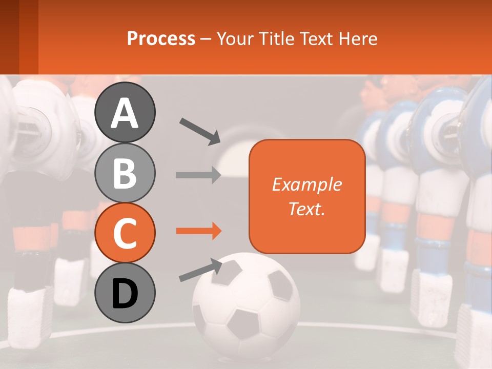 A Group Of Toy Figurines With A Soccer Ball In Front Of Them PowerPoint Template