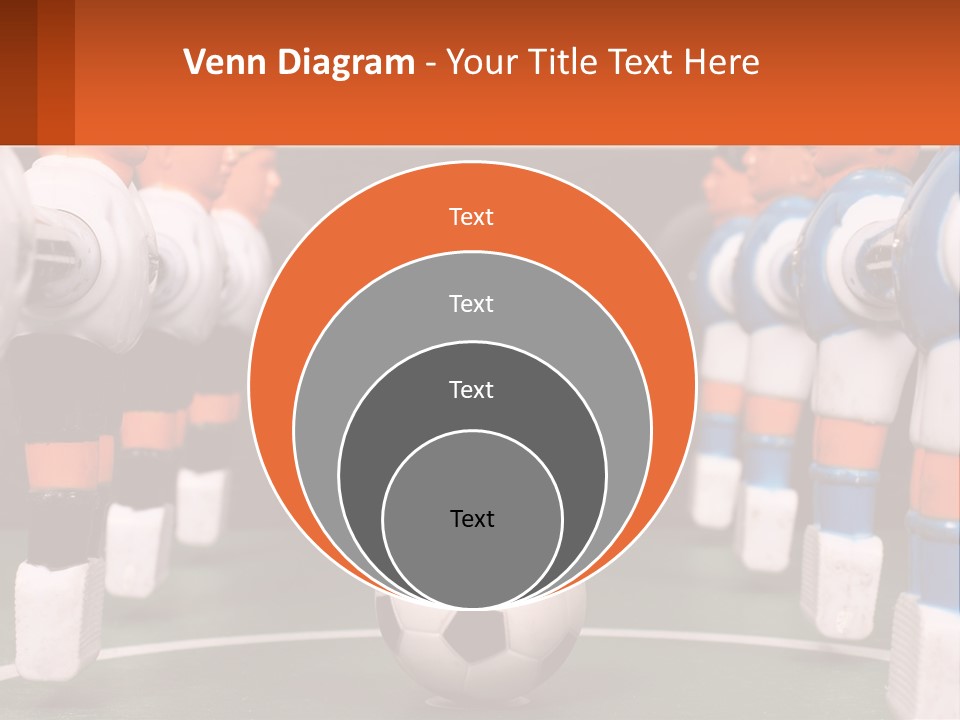 A Group Of Toy Figurines With A Soccer Ball In Front Of Them PowerPoint Template