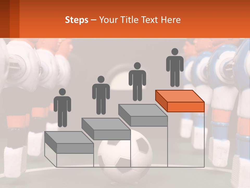 A Group Of Toy Figurines With A Soccer Ball In Front Of Them PowerPoint Template