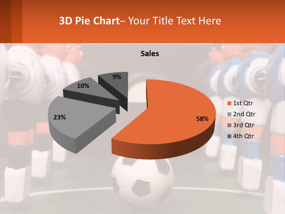 A Group Of Toy Figurines With A Soccer Ball In Front Of Them PowerPoint Template
