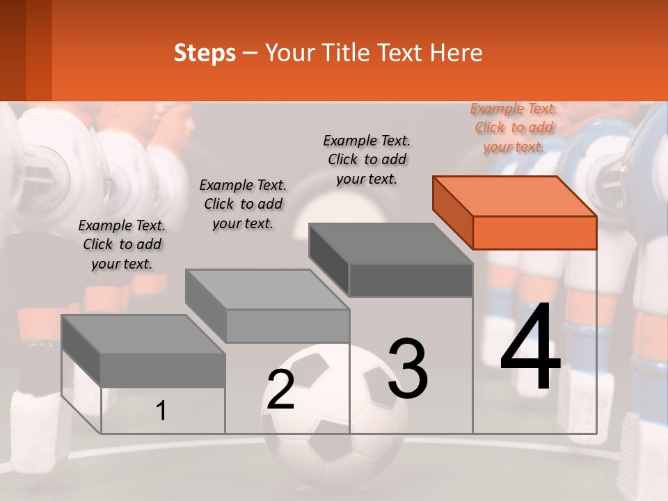 A Group Of Toy Figurines With A Soccer Ball In Front Of Them PowerPoint Template