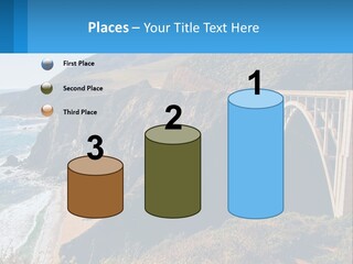 A Bridge Over A Body Of Water With Mountains In The Background PowerPoint Template