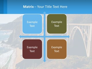 A Bridge Over A Body Of Water With Mountains In The Background PowerPoint Template