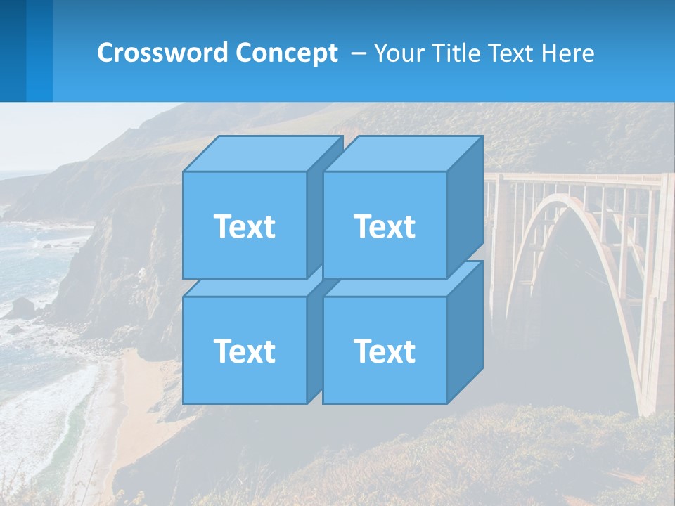 A Bridge Over A Body Of Water With Mountains In The Background PowerPoint Template