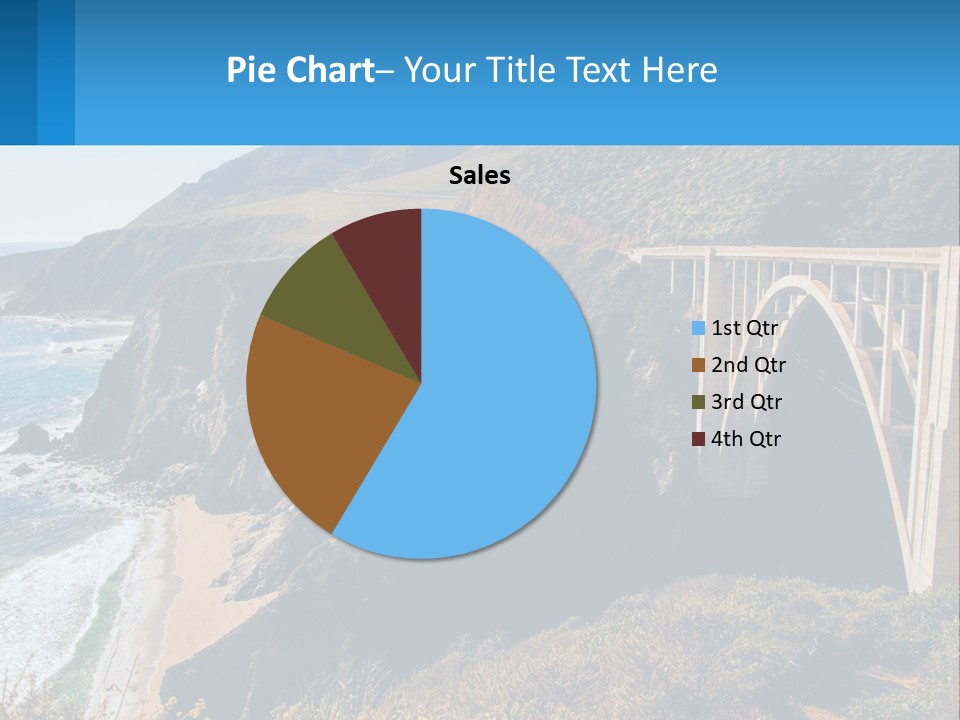 A Bridge Over A Body Of Water With Mountains In The Background PowerPoint Template