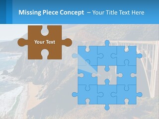 A Bridge Over A Body Of Water With Mountains In The Background PowerPoint Template