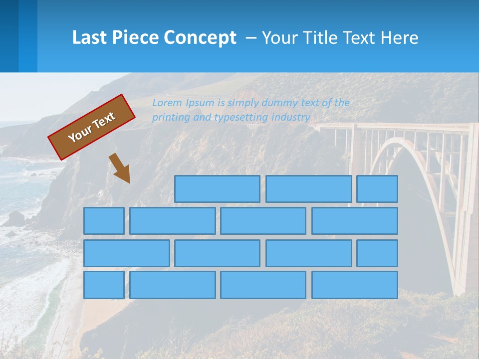 A Bridge Over A Body Of Water With Mountains In The Background PowerPoint Template