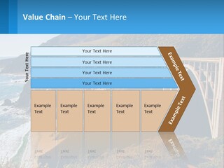 A Bridge Over A Body Of Water With Mountains In The Background PowerPoint Template