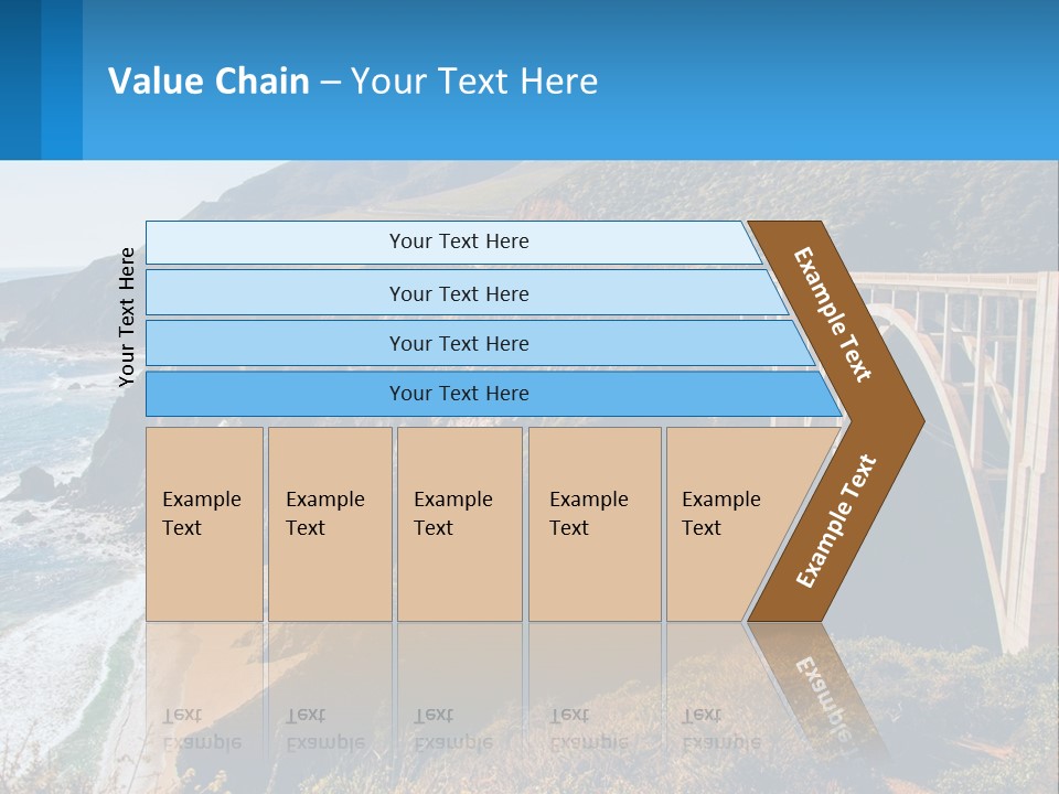 A Bridge Over A Body Of Water With Mountains In The Background PowerPoint Template